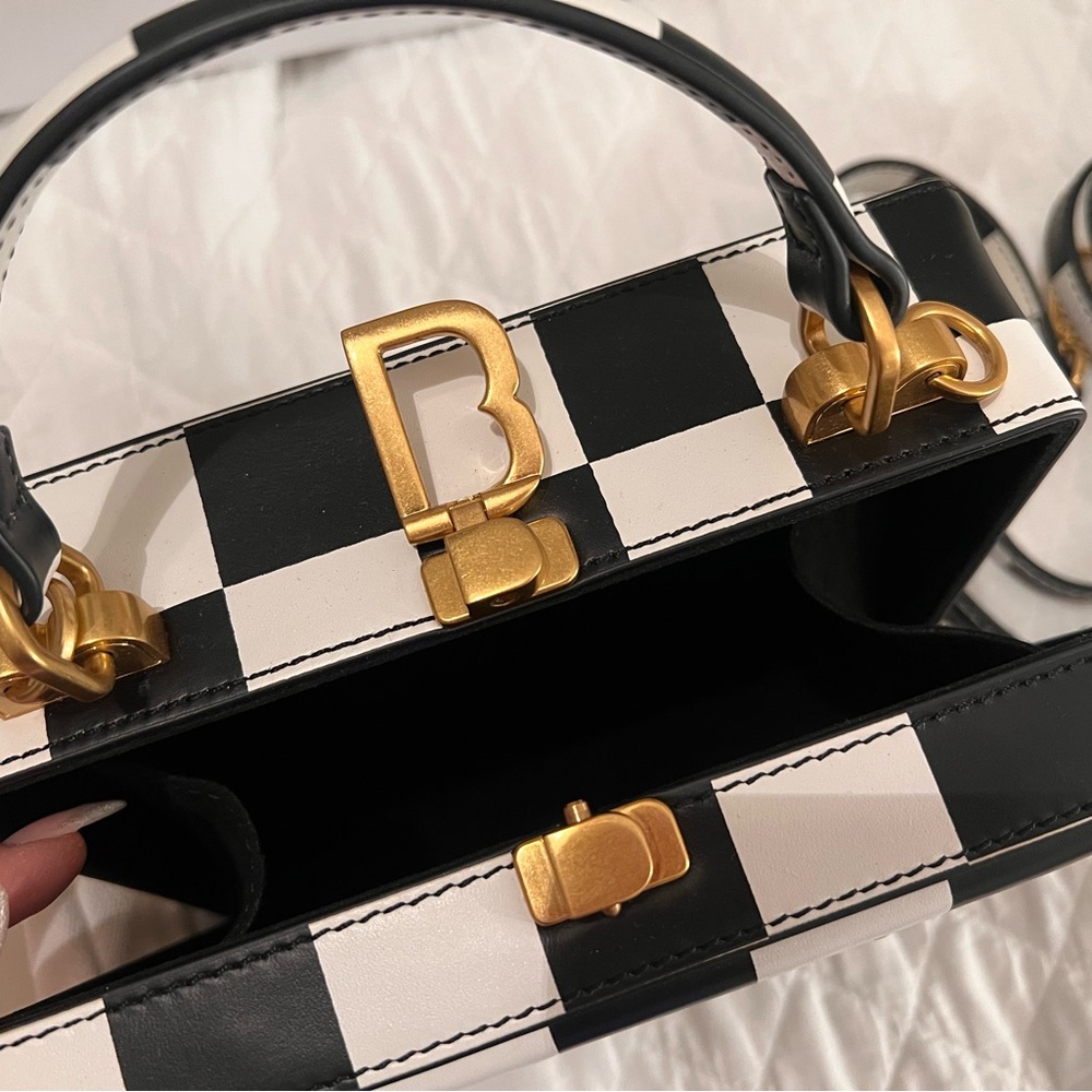 Brandon Blackwood Black and White Checkered Bag - Picture 14 of 16